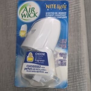 Air Wick Nite Light Scented Oil Warmer - With Bonus Of 3 Glade Plugins